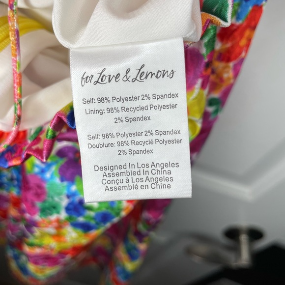 FREE PEOPLE x For Love and Lemons 'Merrill' Puff Sleeve Mini Dress - small - Picture 9 of 10